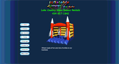 Desktop Screenshot of lakecountrymoonbouncerentals.com