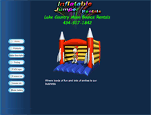 Tablet Screenshot of lakecountrymoonbouncerentals.com